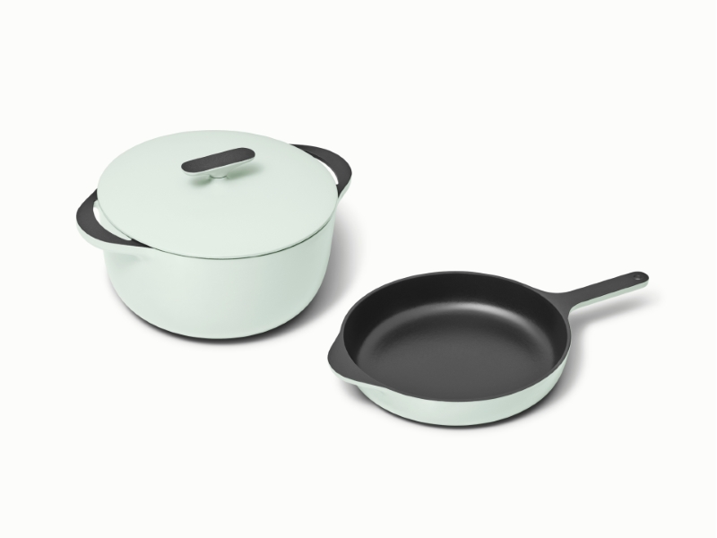 Cast Iron Skillet & Dutch Oven Duo Light Mist