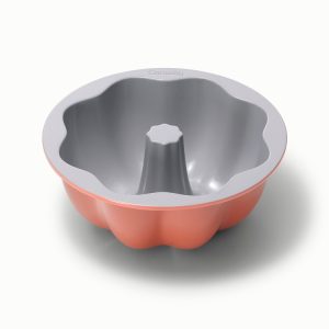 Fluted Cake Pan 9.5” Non-Stick Ceramic Baking Pan Perracotta