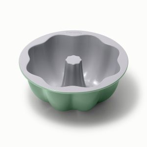 Fluted Cake Pan 9.5” Non-Stick Ceramic Baking Pan Sage