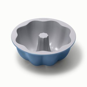 Fluted Cake Pan 9.5” Non-Stick Ceramic Baking Pan Slate