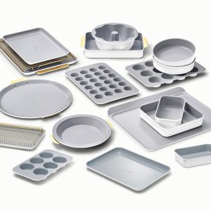 Full Ceramic Bakeware Set 22-Piece Non-Stick Ceramic Set White