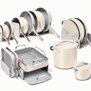 Full Ceramic Cookware Bundle Cream
