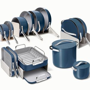 Full Ceramic Cookware Bundle Navy