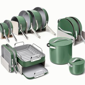 Full Ceramic Cookware Bundle Sage