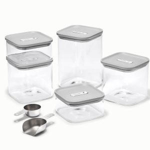 Glass Airtight Containers Non-Toxic & BPA-Free Gray