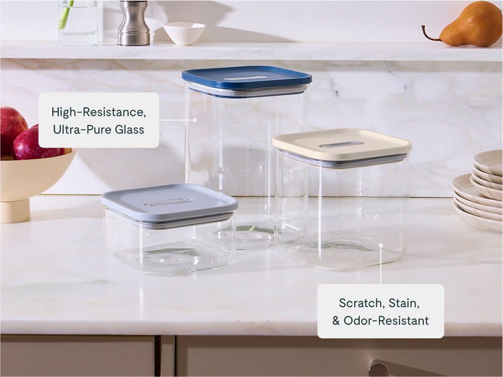 Ultimate Glass Airtight Storage Set Non-Toxic & BPA-Free Sage - Image 4