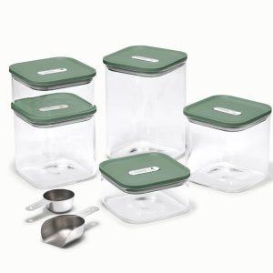 Glass Airtight Containers Non-Toxic & BPA-Free Sage