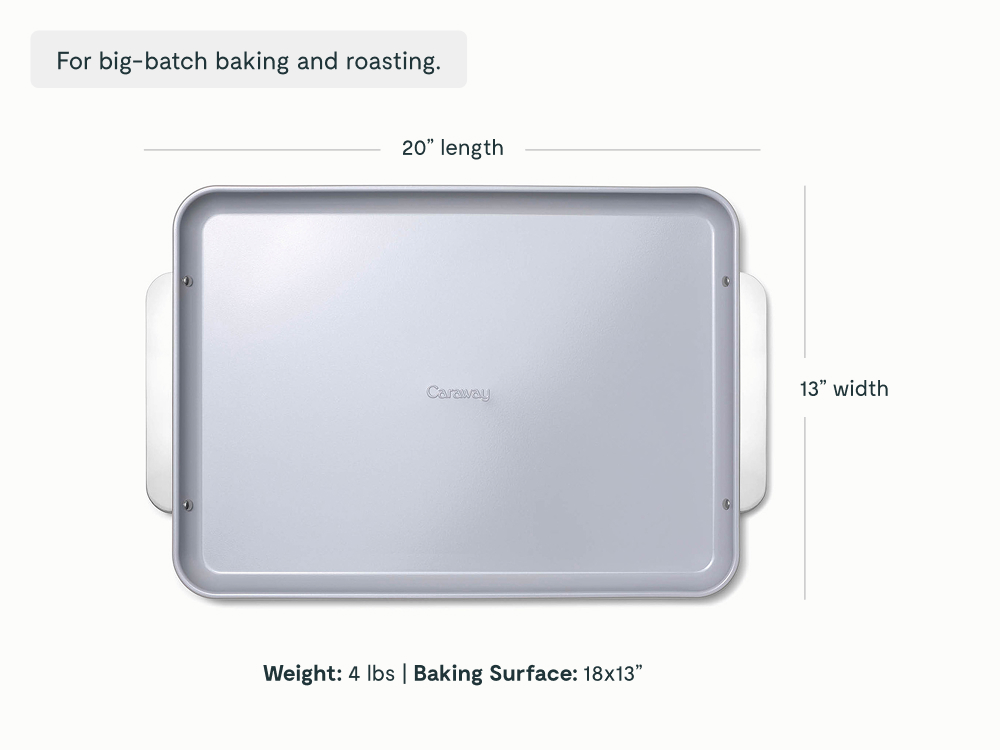 Large Baking Sheet Best Non-Stick & Non-Toxic Sheet Pan Cream - Image 2