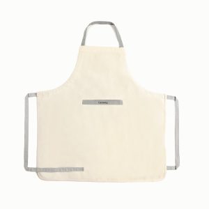 Apron Cotton Cooking Apron with Pockets Cream