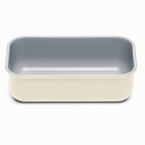 Non-Toxic Ceramic Loaf Pan (1 lb) Non-Stick Bread Pan Cream