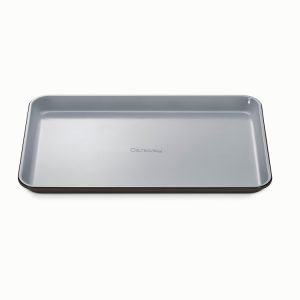 Medium Baking Sheet Jelly Roll Pan Non-Toxic Ceramic Coating Black