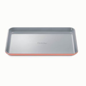 Medium Baking Sheet Jelly Roll Pan Non-Toxic Ceramic Coating Perracotta