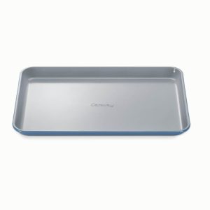 Medium Baking Sheet Jelly Roll Pan Non-Toxic Ceramic Coating Slate