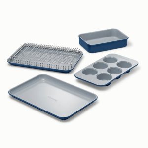 Ceramic-Coated Mini Baking Pans Mini Bakeware Set Navy