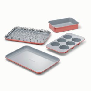 Ceramic-Coated Mini Baking Pans Mini Bakeware Set Perracotta