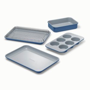 Ceramic-Coated Mini Baking Pans Mini Bakeware Set Slate