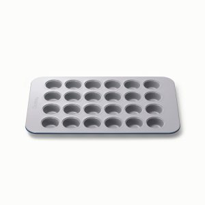 24-Cup Mini Muffin Pan Non-Stick Ceramic Baking Pan Navy