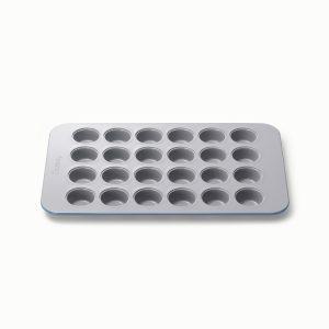 24-Cup Mini Muffin Pan Non-Stick Ceramic Baking Pan Slate