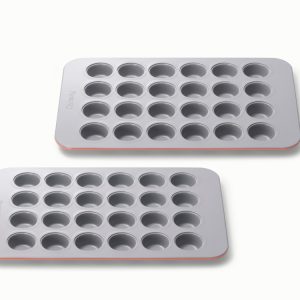 Mini Muffin Pan Duo Non-Stick Ceramic Baking Pans Perracotta