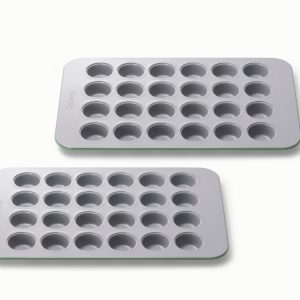 Mini Muffin Pan Duo Non-Stick Ceramic Baking Pans Sage