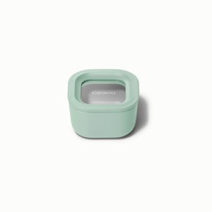 Mini Square Container Ceramic-Coated Glass Storage Mist