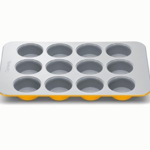 Muffin Pan Ceramic Non-Stick & Non-Toxic Marigold