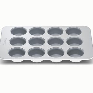 Muffin Pan Ceramic Non-Stick & Non-Toxic White