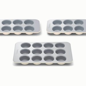 Muffin Pan Trio Ceramic Non-Stick & Non-Toxic Cream