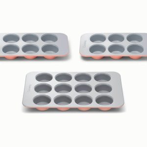 Muffin Pan Trio Ceramic Non-Stick & Non-Toxic Perracotta
