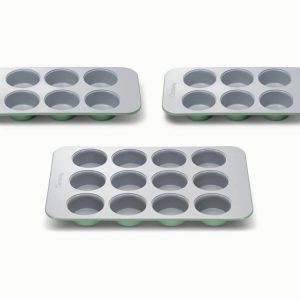 Muffin Pan Trio Ceramic Non-Stick & Non-Toxic Sage