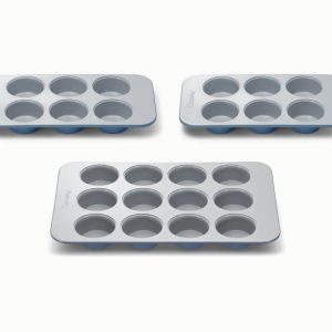Muffin Pan Trio Ceramic Non-Stick & Non-Toxic Slate