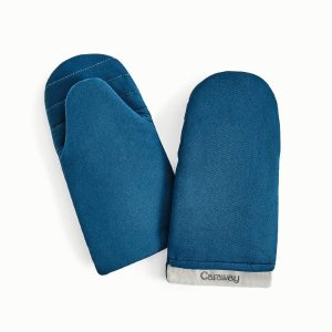 Oven Mitts Heat Resistant Oven Mitt Set Navy