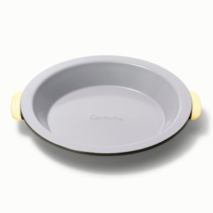 Pie Pan 9” Non-Stick Ceramic Baking Pan with Handles Black
