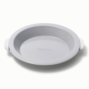 Pie Pan 9” Non-Stick Ceramic Baking Pan with Handles Gray