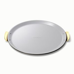 Pizza Pan 15” Non-Stick Ceramic Baking Pan with Handles Black