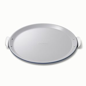 Pizza Pan 15” Non-Stick Ceramic Baking Pan with Handles Navy