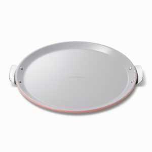 Pizza Pan 15” Non-Stick Ceramic Baking Pan with Handles Perracotta