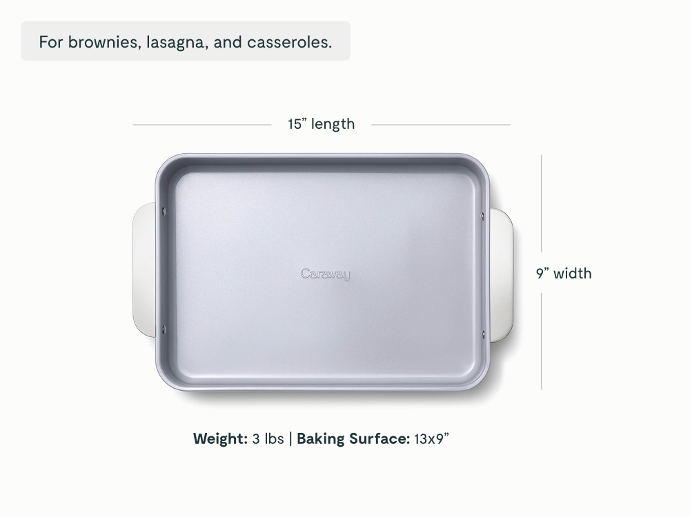 Rectangle Pan Ceramic Non-Stick & Non-Toxic Gray - Image 2