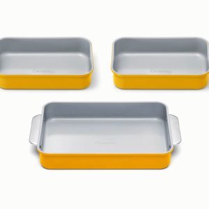 Rectangle Pan Trio Ceramic Non-Stick & Non-Toxic Marigold