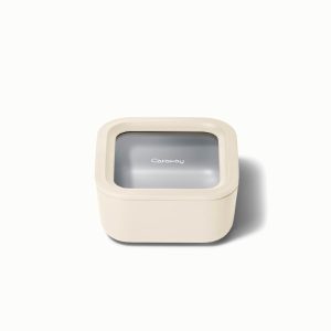 Non-Stick Ceramic-Coated Small Glass Container Food Storage Container BPA-Free Cream