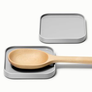 Spoon Rest Set of 2 Gray