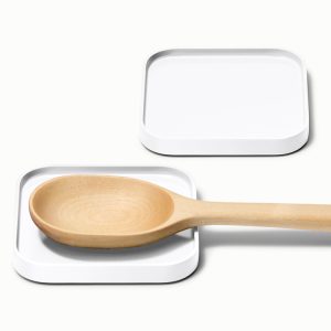 Spoon Rest Set of 2 White