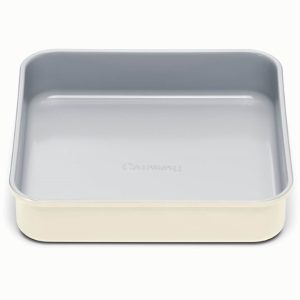 Square Baking Pan Ceramic Non-Stick & Non-Toxic Cream