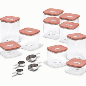 Ultimate Glass Airtight Storage Set Non-Toxic & BPA-Free Perracotta